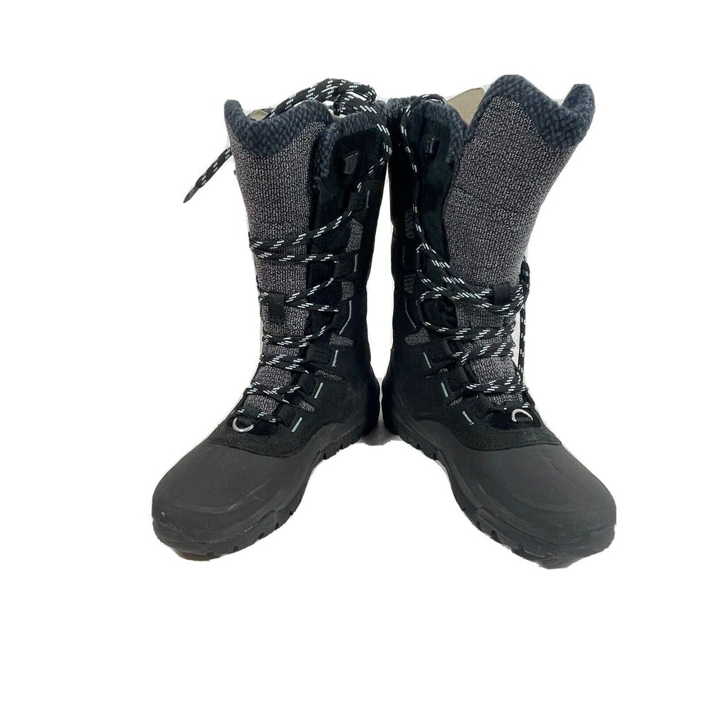 New Merrell Thermo Aurora Arctic Grip Waterproof Snow Boots Black Women 5